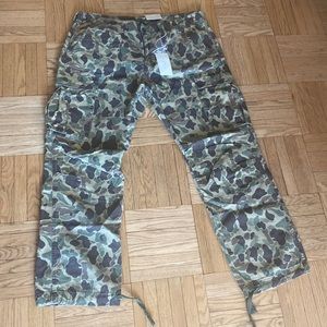 Brand New Never Worn MNML Twill Bootcut Cargo Pants - Desert Camo / 40